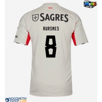 Moški Nogometni dresi Benfica Fredrik Aursnes #8 Gostujoči 2025-26 Kratek Rokav